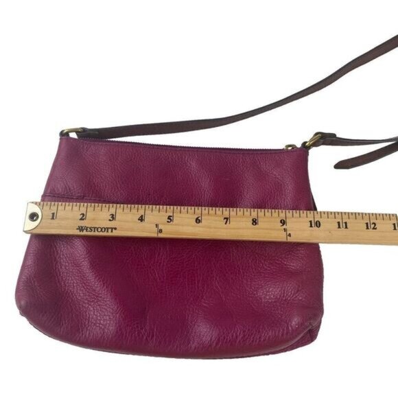 Vintage FOSSIL Pink Leather Shoulder Crossbody casual Bag womens Used - Picture 3 of 15